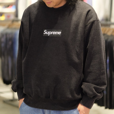 Supreme Box Logo Sweatshirt Washed Black