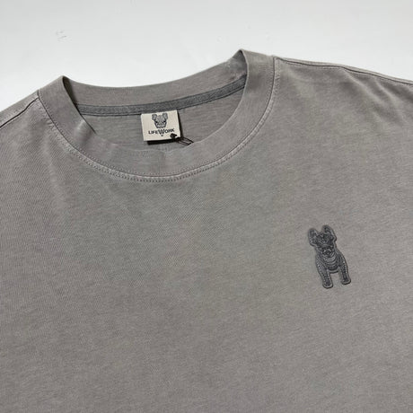 LifeWork Patch Logo Tee Light Charcoal - ORIGINALFOOK