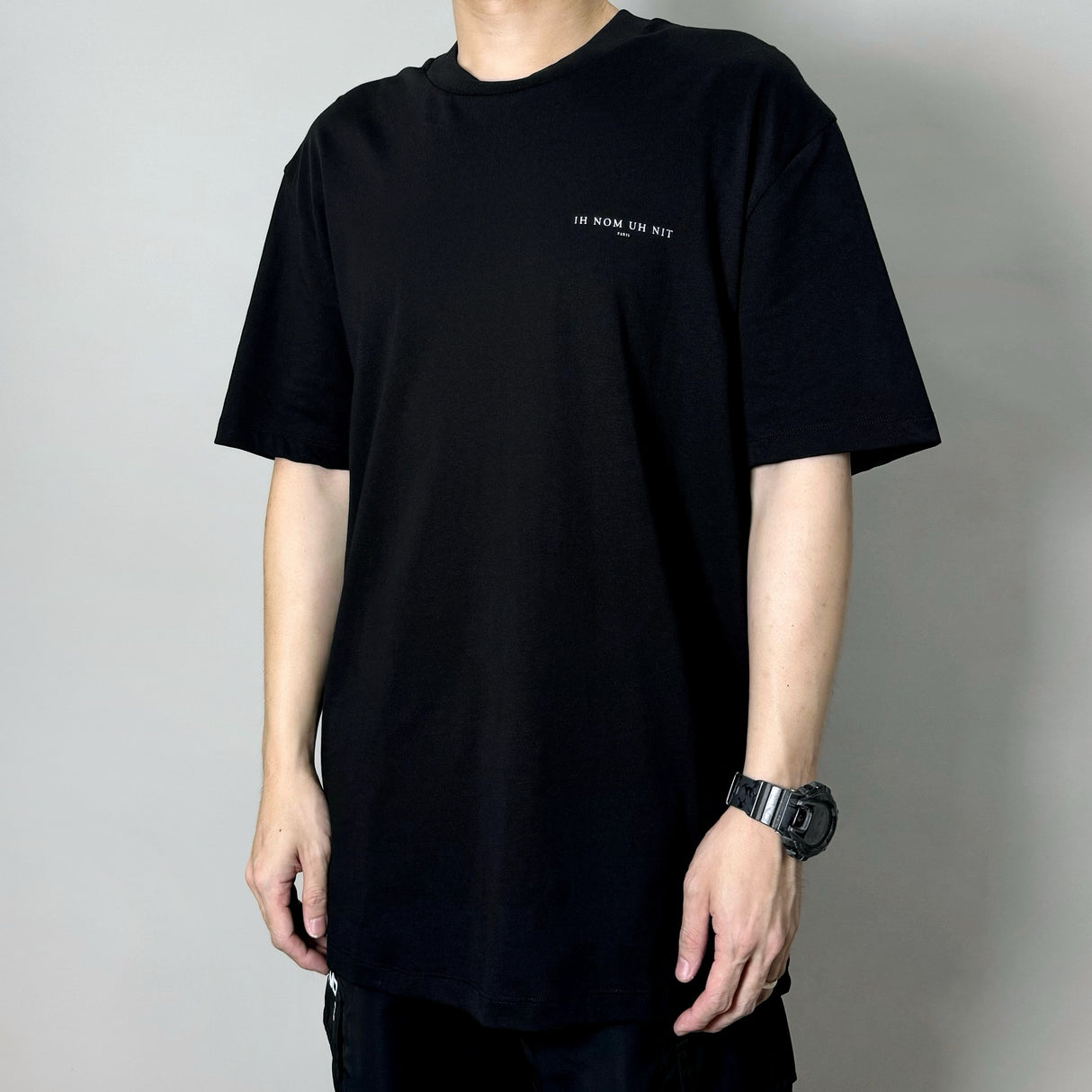 Ih Nom Uh Nit Black Pearl Roses Tee NUS23244 (Made In Italy)