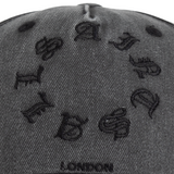 AllSaints Gothic Tierra Logo Cap Washed Black ALLSAINTS ALLSAINTS - originalfook singapore