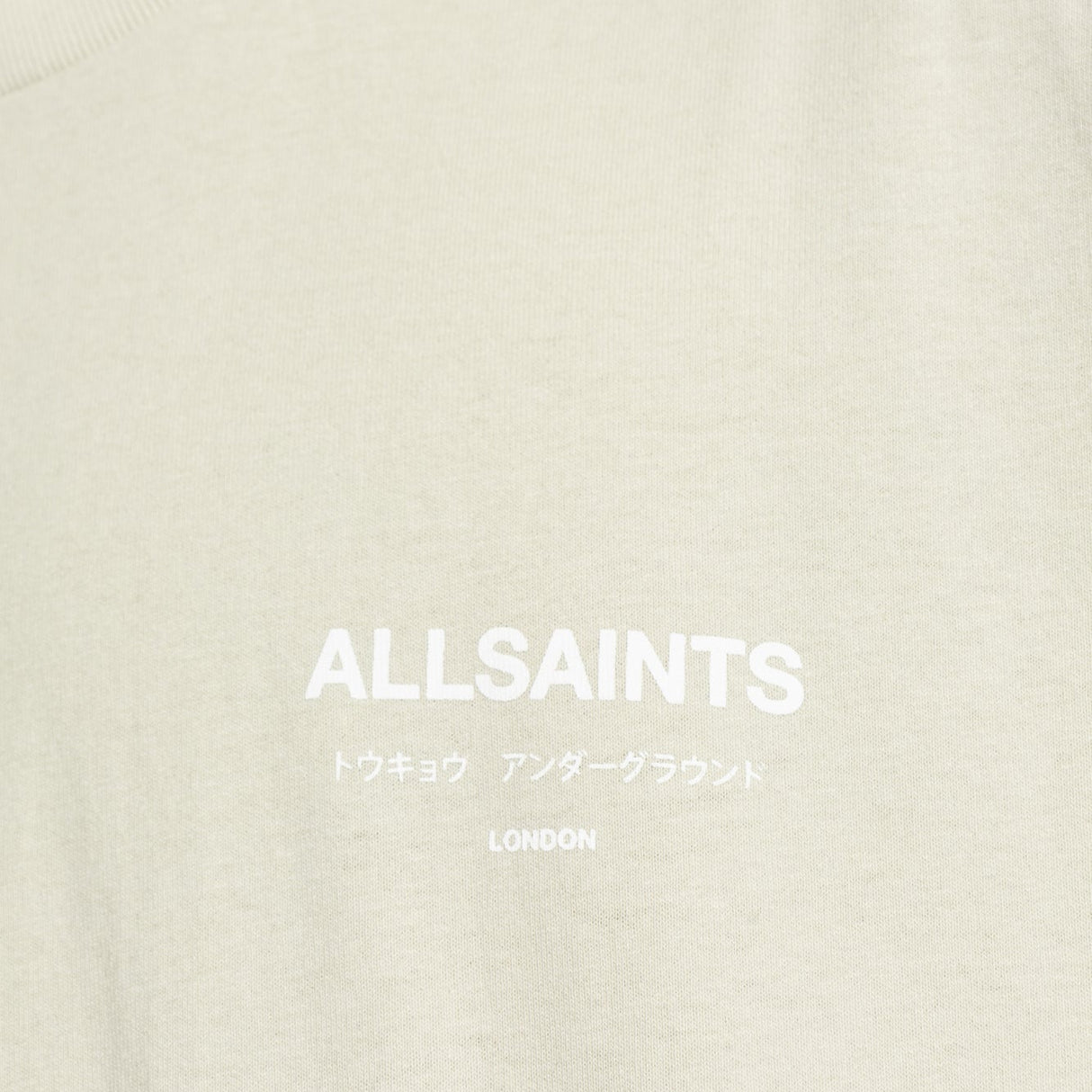 Allsaints Underground Logo Tee Slate Green