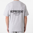 Represent Owners Club Logo Tee Ash Grey REPRESENT REPRESENT - originalfook singapore