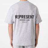 Represent Owners Club Logo Tee Ash Grey REPRESENT REPRESENT - originalfook singapore