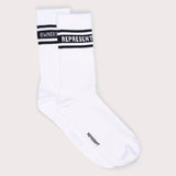 Represent Owners Club Socks White REPRESENT REPRESENT - originalfook singapore