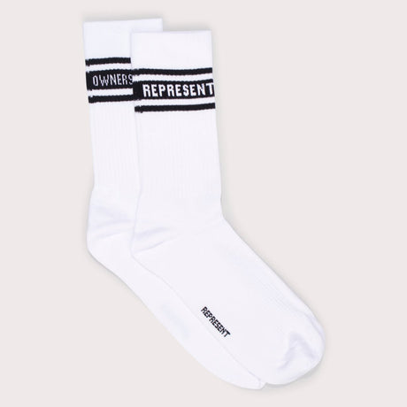 Represent Owners Club Socks White REPRESENT REPRESENT - originalfook singapore