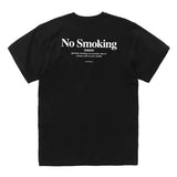 Black FR2 embroidery smoking art T-shirt featuring detailed embroidered design on the front, casual streetwear apparel.