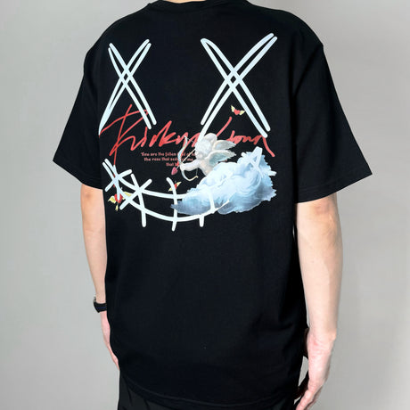 Rickyisclown [RIC] Angel Smiley Tee Black [R11220328i-J9] RICKYISCLOWN RICKYISCLOWN - originalfook singapore