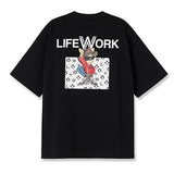 LifeWork Hoodie Hipdog Tee Black LIFEWORK LIFEWORK - originalfook singapore