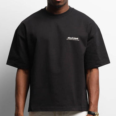 About:Blank Zev Logo Tee Black - ORIGINALFOOK