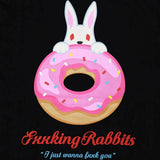 Black FR2 Sugar Donut Tee, casual apparel with graphic print, featuring the iconic #FR2 brand logo and comfortable fit.