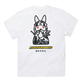 White FR2 Ninja Tee from FR2 apparel collection, featuring ninja-inspired design on lightweight cotton fabric.
