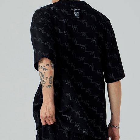 LifeWork Blend Monogram Tee Black LIFEWORK LIFEWORK - originalfook singapore