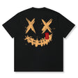 Black Rickyisclown Golden Blessing Tee with graphic design and brand logo, casual apparel for men and women.