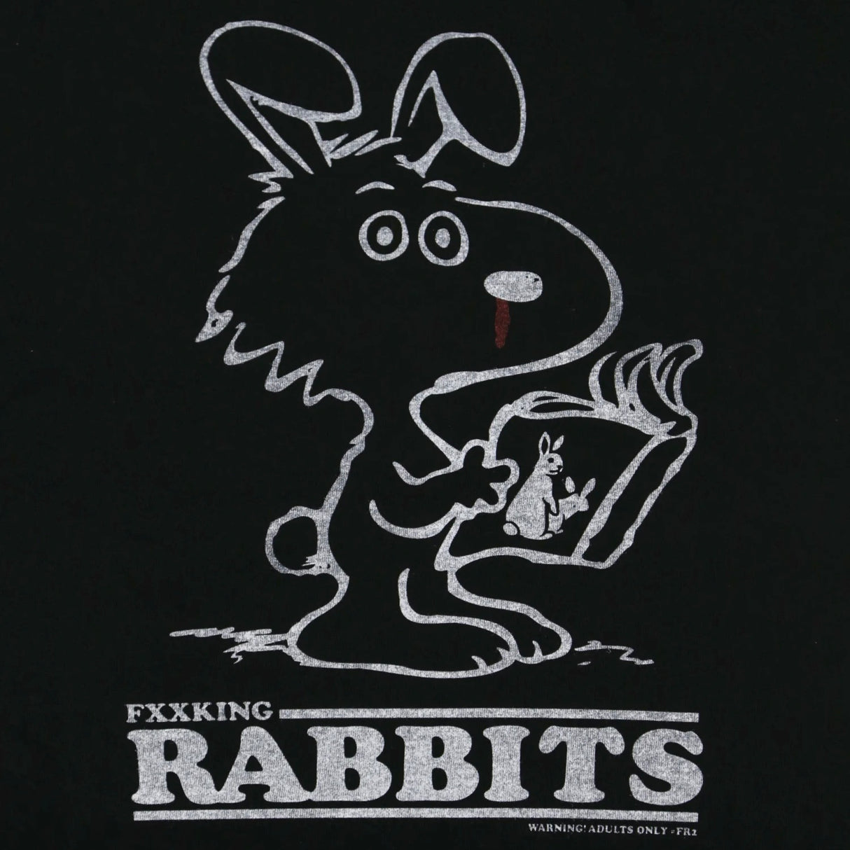 FR2 Fxxking Rabbits Adults Only Tee Black FR2 FR2 - originalfook singapore