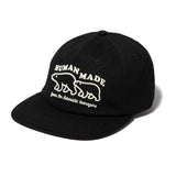 Human Made Bear 5 Panel Twill Cap Black HUMAN MADE HUMAN MADE - originalfook singapore