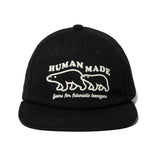 Human Made Bear 5 Panel Twill Cap Black HUMAN MADE HUMAN MADE - originalfook singapore