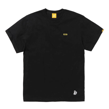 Black FR2 Sugar Donut T-shirt, casual apparel featuring a graphic of a sugar donut, designed by FR2.