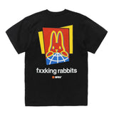 Black FR2 M Logo Tee shirt from FR2 apparel collection, featuring a prominent logo design on the front.