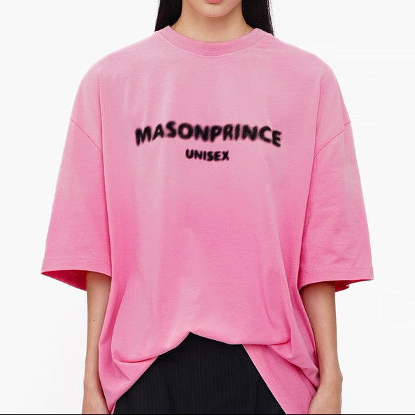 MasonPrince Classic Spray Logo Tee Faded Pink - ORIGINALFOOK
