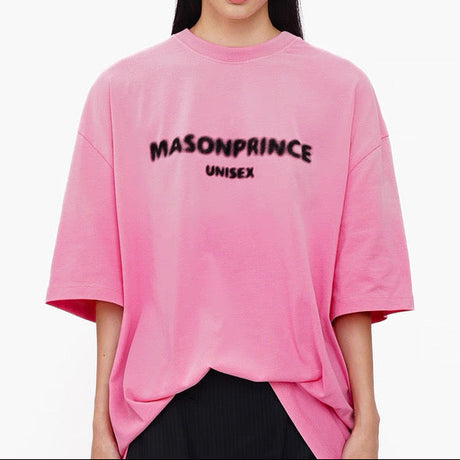 MasonPrince Classic Spray Logo Tee Faded Pink - ORIGINALFOOK