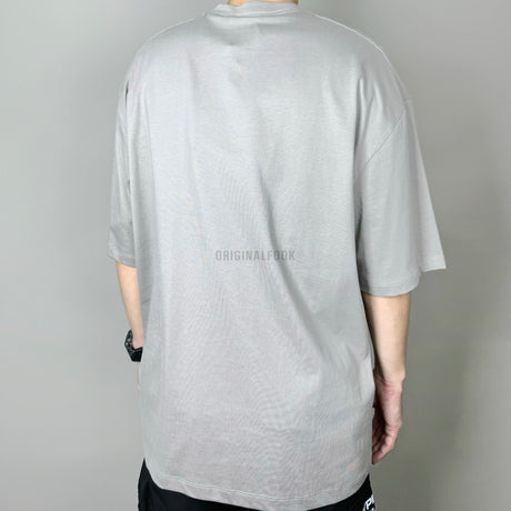 MASONPRINCE MasonPrince Classic Spray Logo T-shirt in grey, casual apparel with a spray logo design on the front.