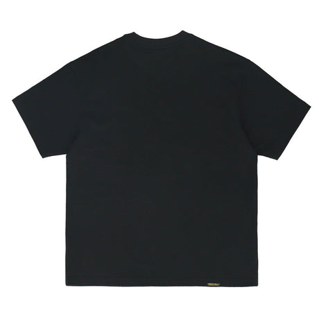 Black Been Trill inverted logo T-shirt with bold graphic design and short sleeves, casual streetwear style.