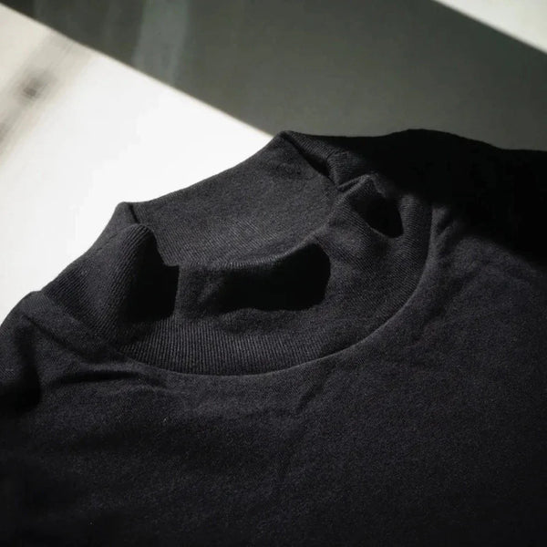 Fear of God Essentials Core Felt Logo Tee Black FEAR OF GOD FEAR OF GOD - originalfook singapore