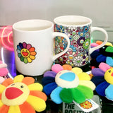 Takashi Murakami Kaikai Kiki Rainbow Flower Logo Mug TAKASHI MURAKAMI TAKASHI MURAKAMI - originalfook singapore