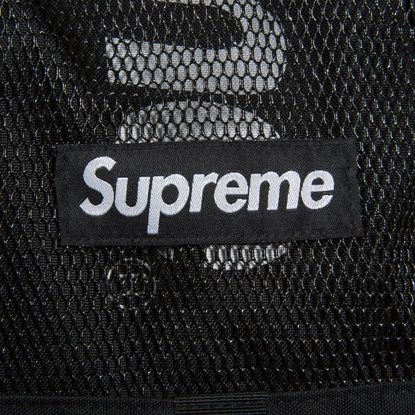 Supreme Reflective Logo Black Backpack
