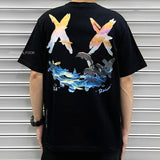 Rickyisclown [RIC] Sunset Ocean Smiley Tee Black [R17230418E-H8] RICKYISCLOWN RICKYISCLOWN - originalfook singapore