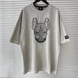 LifeWork Embroidered Outline Bulldog Tee Grey LIFEWORK LIFEWORK - originalfook singapore