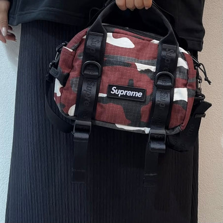 Supreme Box Logo Mini Duffle Bag Red Camo - ORIGINALFOOK