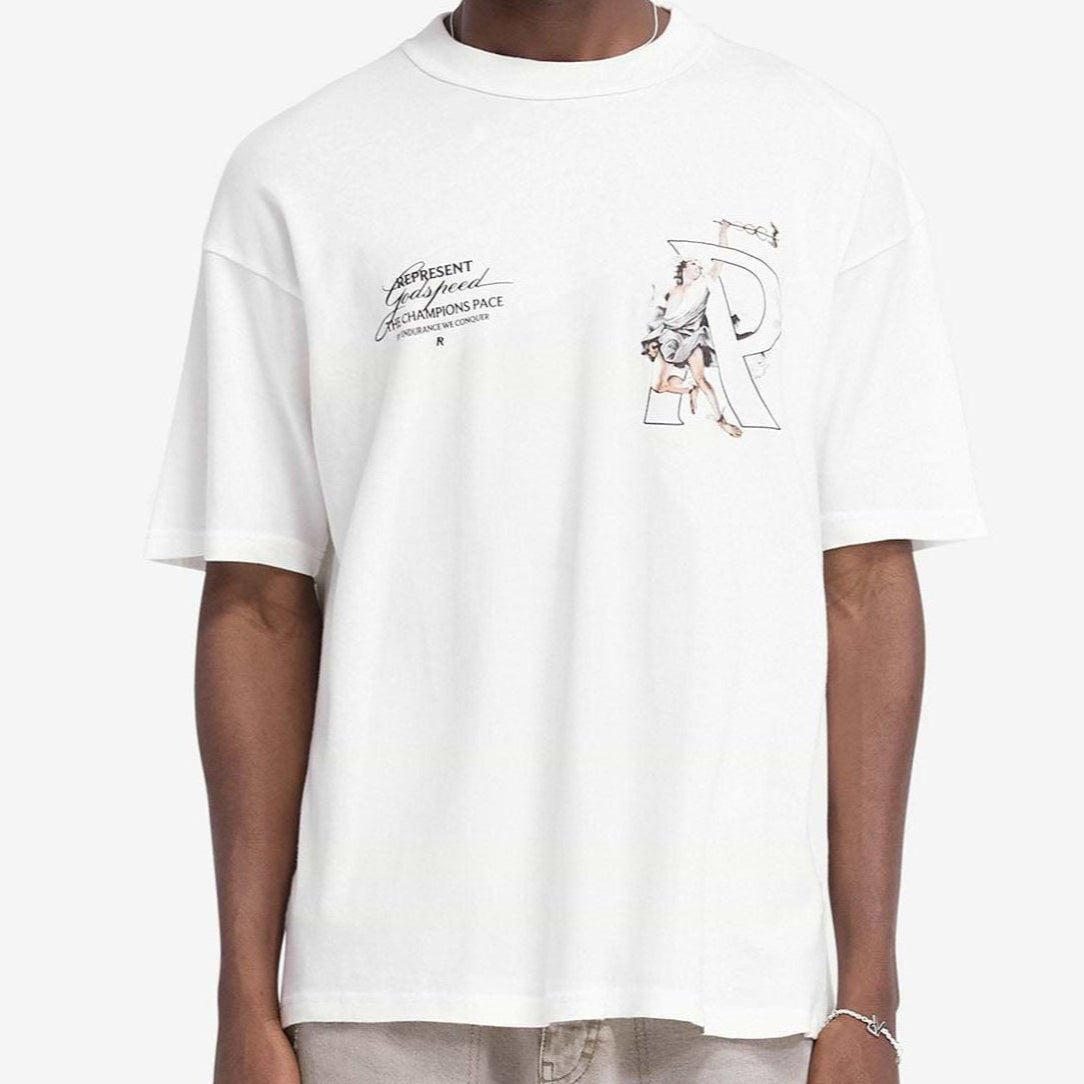 Buy Represent Hermes Tee Flat White online in Singapore | ORIGINALFOOK