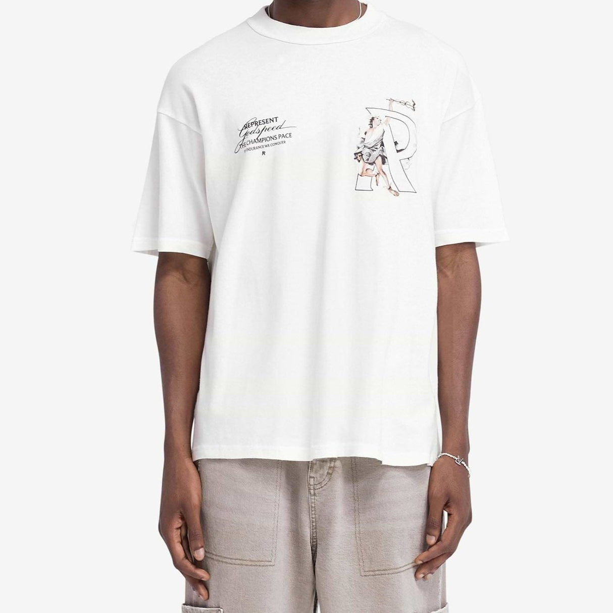 Represent Hermes Tee Flat White REPRESENT REPRESENT - originalfook singapore