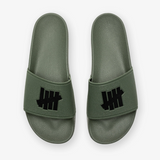 Undefeated Signature Logo Slide Olive UNDEFEATED UNDEFEATED - originalfook singapore
