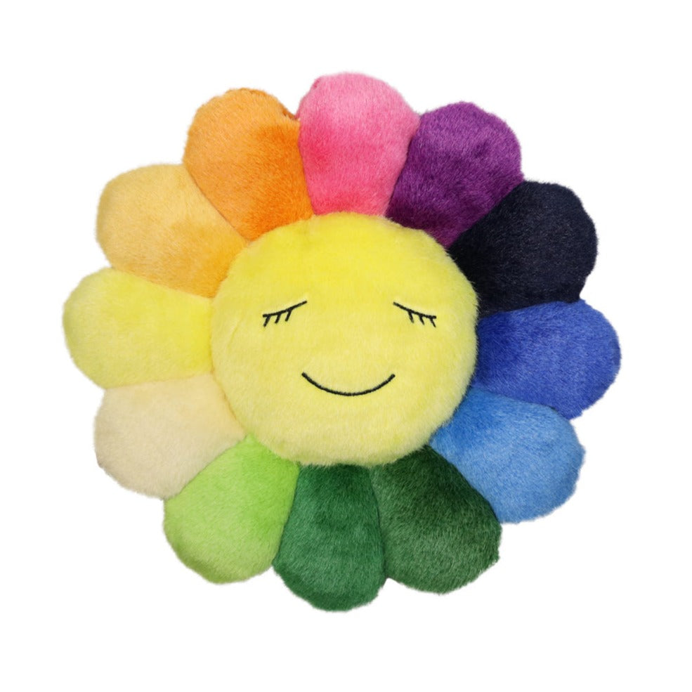 Takashi Murakami Kaikai Kiki Flower Plush Cushion Rainbow (30cm) TAKASHI MURAKAMI TAKASHI MURAKAMI - originalfook singapore