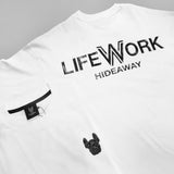 LifeWork Supima Cotton Chest Logo Tee White lifework lifework - originalfook singapore