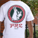 FR2 Fxxking Rabbits Round Logo Embroidery Tee White FR2 FR2 - originalfook singapore