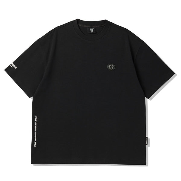 LifeWork Korea Round Patch Logo Tee Black LifeWork LifeWork - originalfook singapore