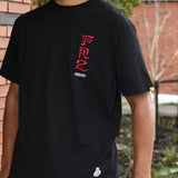 FR2 Fxxking Rabbits Round Logo Embroidery Tee Black FR2 FR2 - originalfook singapore