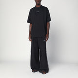 Balenciaga New Back Logo Medium Fit Tee Black - ORIGINALFOOK