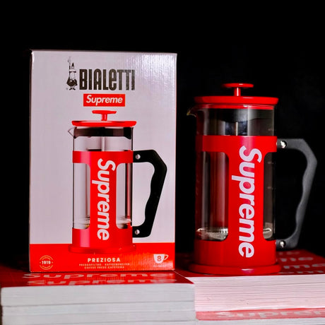 Supreme x Bialetti 8-Cup French Coffee Press (Made in Italy) SUPREME SUPREME - originalfook singapore