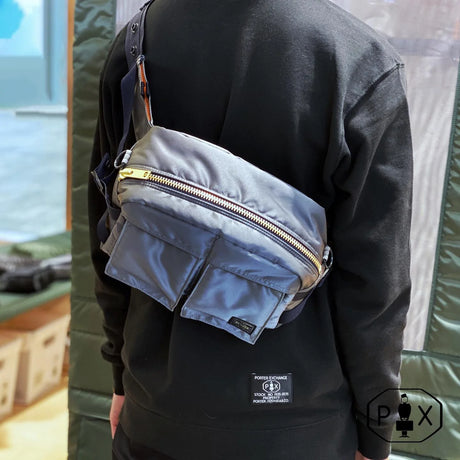 Porter Yoshida Japan PX Tanker Waist Bag Iron Blue [376-08333] PORTER JAPAN PORTER JAPAN - originalfook singapore