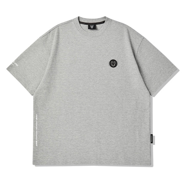 LifeWork Korea Round Patch Logo Tee Grey LifeWork LifeWork - originalfook singapore