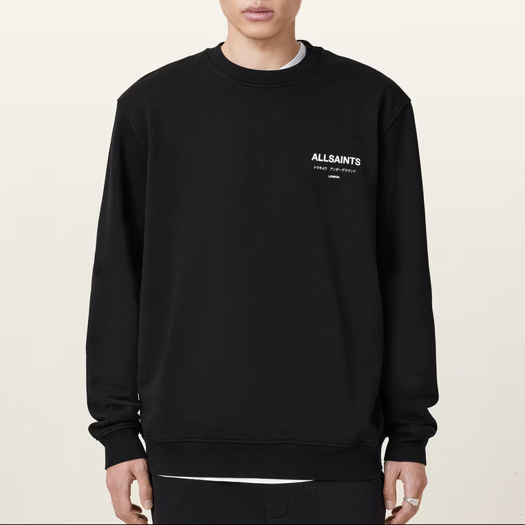 AllSaints Underground Logo Sweatshirt Black