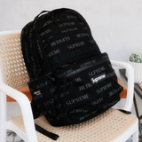 Supreme Reflective Monogram Logo Backpack Black