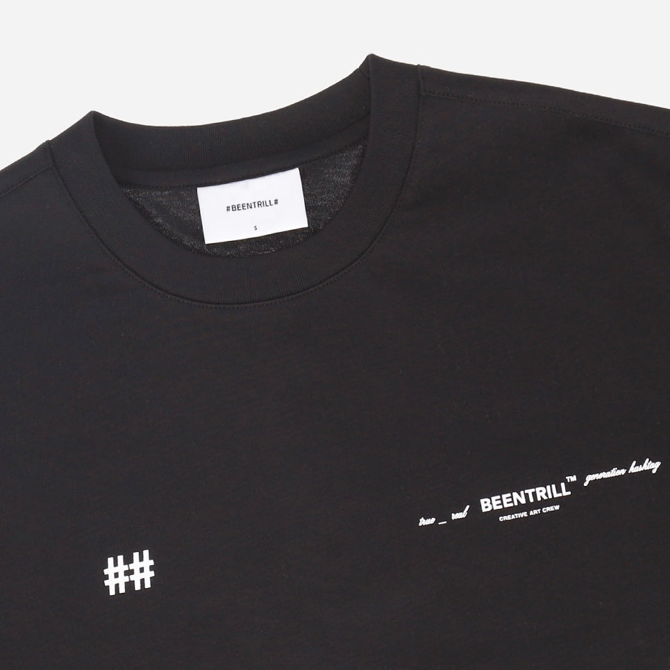 Been Trill Reflective Tape Logo Tee Black lifework lifework - originalfook singapore