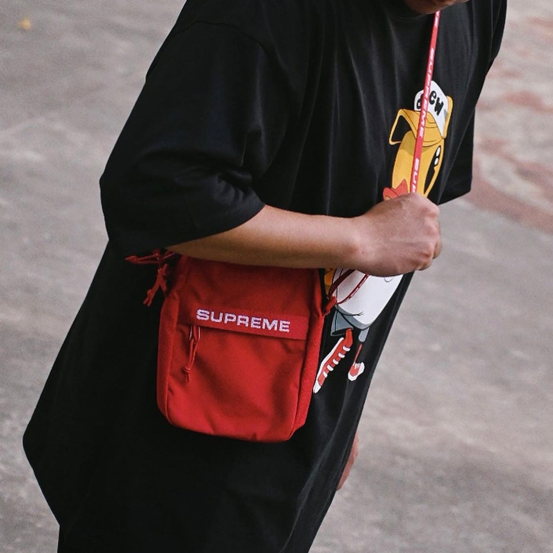 Where to buy Supreme Cordura Shoulder Bag Red in Singapore ORIGINALFOOK