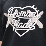 Human Made X KAWS Logo Tee Black HUMAN MADE HUMAN MADE - originalfook singapore