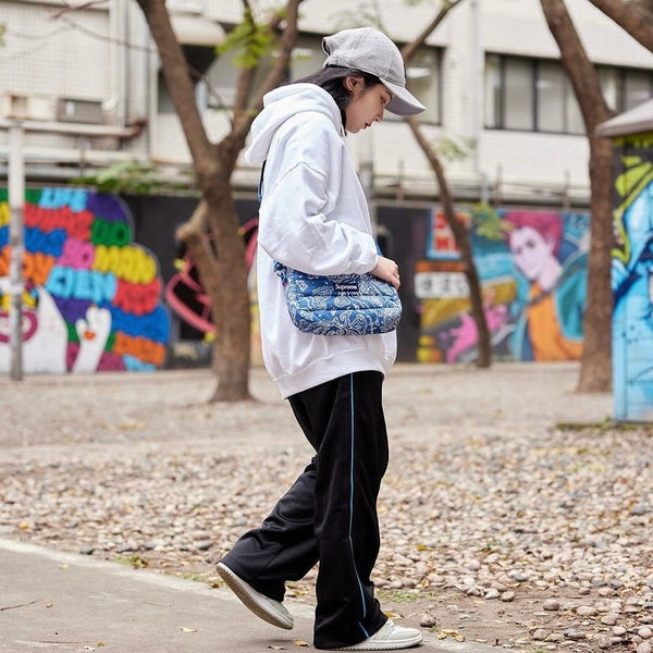 Supreme Puffer Side Bag Blue Paisley | ORIGINALFOOK